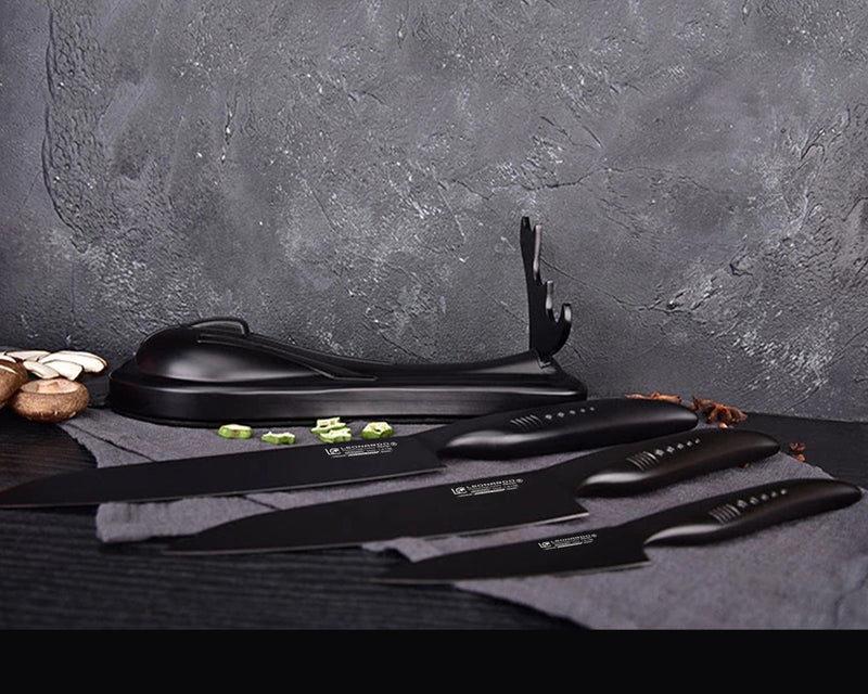 סט סכינים מסדרת שארק 4 יחידות - שחור