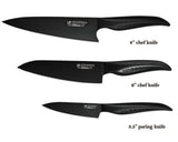 סט סכינים מסדרת שארק 4 יחידות - שחור