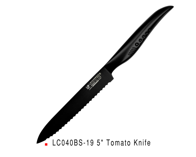 סט סכינים מסדרת שארק 12 יחידות - שחור